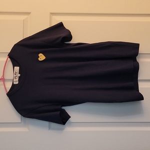 Navy Comme de garcons t shirt